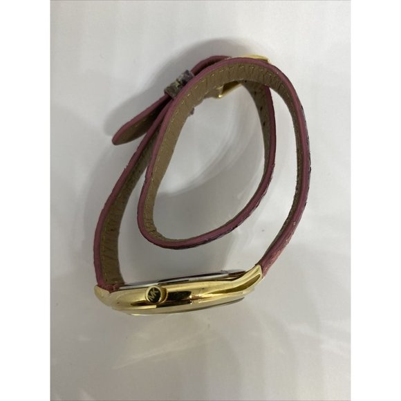 Michael Kors MK2390 Women's Pink Leather Analog Go - Picture 8 of 12